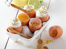 Tarte au citron en coquille d'œuf