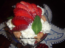 Verrines au coulis de fraises et mascarpone
