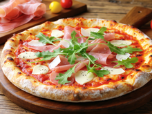 Pizza au jambon de Parme et roquette