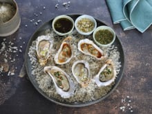 Huîtres aux trois vinaigrettes