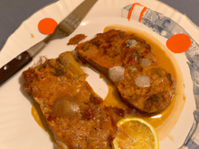 Escalopes de veau flambee au cidre