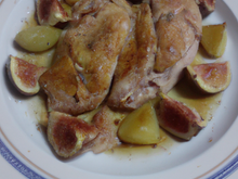 Chapon aux poires et aux figues