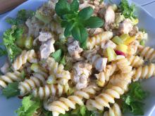 Salade de Fusilli au poulet et aux poires
