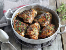 Poulet caramélisé à l'ail et cassonade