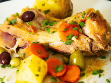 Chapon au Porto blanc