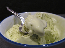 Glace au thé matcha