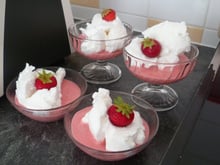 Îles flottantes aux fraises thermomix