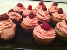 Cupcakes framboise - chocolat blanc