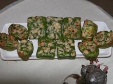 Minis cakes aux épinards et au fromage ail et fines herbes