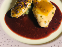 Poulet  aux deux sauces Amora