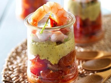 Duo de tomates aux notes de Tapena® Pois chiches verts à la menthe