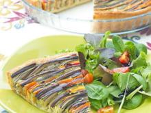 Tarte-spirale provençale aux légumes d'été