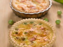 Mini quiches petits pois et bacon