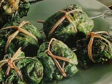 Paupiettes de risotto en brochettes