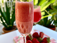 Jus de fraise glacé au rosé