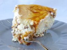 Cheese-cake aux mars et son biscuit de spéculoos croustillant 