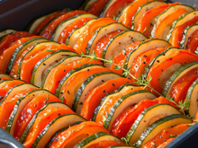 Tian de courgettes et de tomates