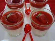 Verrines fraises et fromage blanc