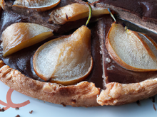 Tarte aux poires et au chocolat