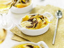 Mini sabayon orange et moelleux chocolat