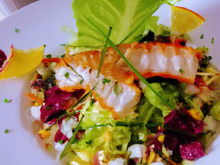 Poisson en salade sucrée