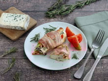 Poulet grillé au bleu d'Auvergne