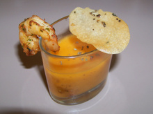 Espuma de homard et langoustines