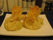 Aumonières surprises au poireau et chèvre