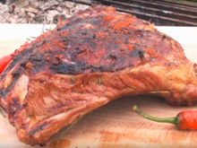 Travers de porc marinés au barbecue