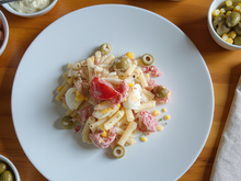 Salade de pâtes au thon mayonnaise