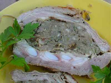 Poitrine de veau farci aux cèpes