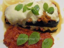 Mille feuilles d'aubergine au thon Saupiquet