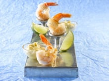 Crevettes croustillantes et sauce crémeuse aux agrumes