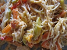 Dinde sauce satay et ses légumes