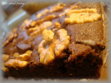 Moelleux au chocolat, à la courgette et aux noix