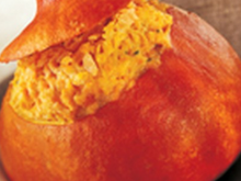 Potimarrons d'Halloween farcis à la truite