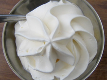 Chantilly de chocolat blanc