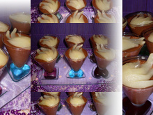 Mousse au chocolat et poires