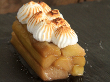 Tarte à la rhubarbe sans pâte