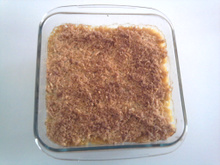 Curry de poulet en crumble