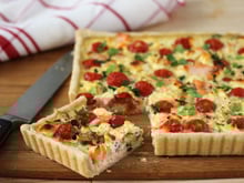 Quiche au saumon La Vache qui Rit