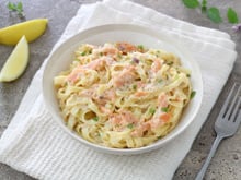 Tagliatelles au saumon fumé à l'italienne