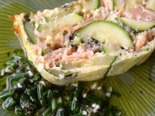 Terrine de saumon aux courgettes
