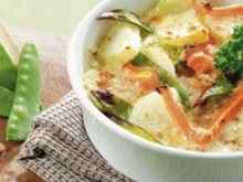 Gratin de choux-raves aux amandes et au gruyère AOC