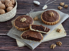 Tartelettes brownie aux Noix du Périgord AOP