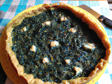 Tarte aux épinards et chèvre au thermomix