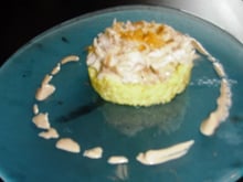 Bar à la sauce foie gras