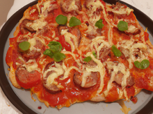 Pizza maison sucrée salée