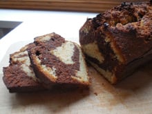 Cake marbré chocolat - cardamome