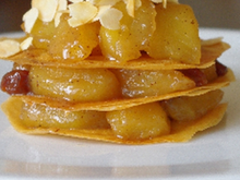Pastilla aux pommes caramélisées au vinaigre Xéres